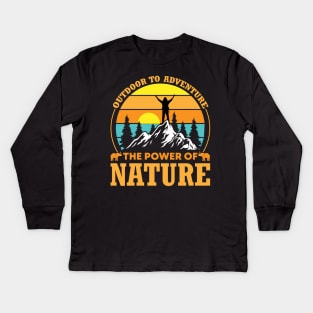 Adventure T - Shirt Design Kids Long Sleeve T-Shirt